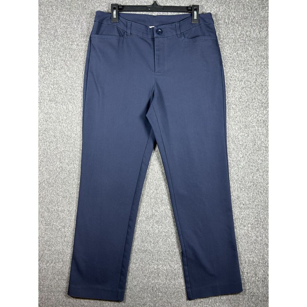 Christopher & Banks Navy Blue Uptown Modern Fit Straight Leg Dress Pants Size 8